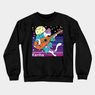 Karma is a cat Midnights Crewneck Sweatshirt